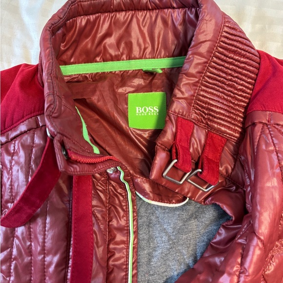Hugo Boss Quilted Jacket in Rich Red - size M - Picture 1 of 9